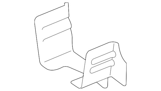 T2R12458 Деталь SUPPORT BRACKET, RIGHT
