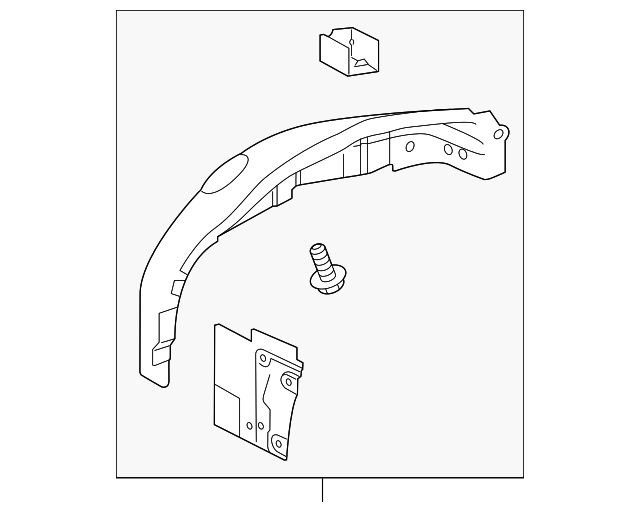 T2R3062 Деталь INNER WHEELHOUSE, LEFT