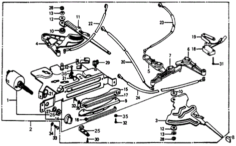ELECTRICAL / EXHAUST / HEATER / FUEL/HEATER LEVER for 1978 Honda ACCORD HATCHBACK #1