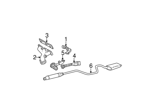 Exhaust System/Exhaust Components for 2001 Ford Taurus #2