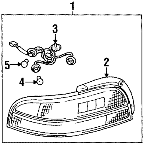 ELECTRICAL/COMBINATION LAMPS for 1996 Toyota Avalon #1