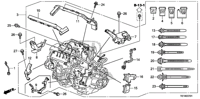 Engine/Engine Wire Harness (V6) for 2012 Honda ACCORD COUPE #1