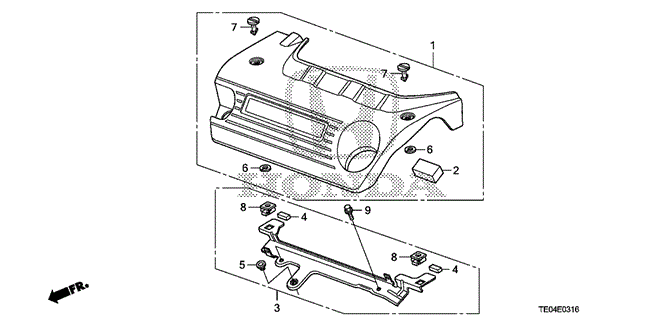 Engine/Engine Cover (V6) for 2010 Honda ACCORD COUPE #1