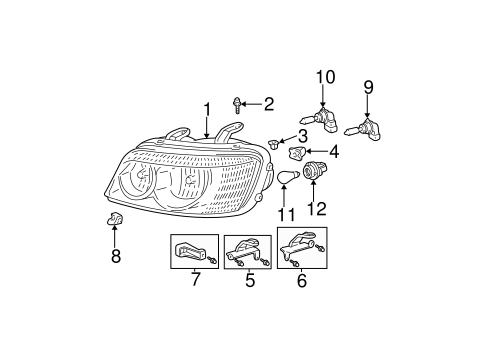 ELECTRICAL/BULBS - CHASSIS for 2002 Toyota Highlander #3