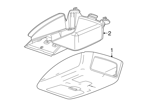 Body/Overhead Console for 2010 Ford F-350 Super Duty #1
