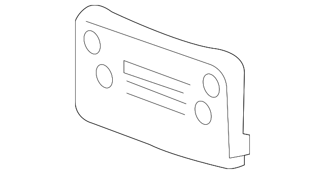 96848587 Деталь LICENSE BRACKET