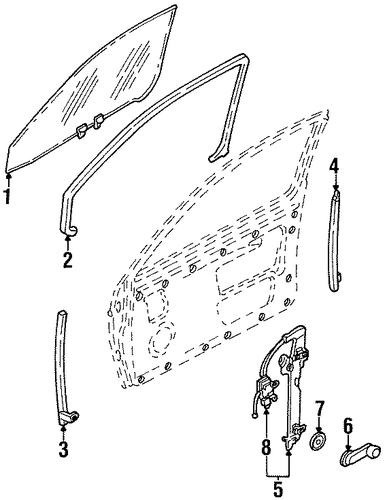 Run Channel - Nissan (80330-3B310) Run Channel - Nissan (80330-3B310)