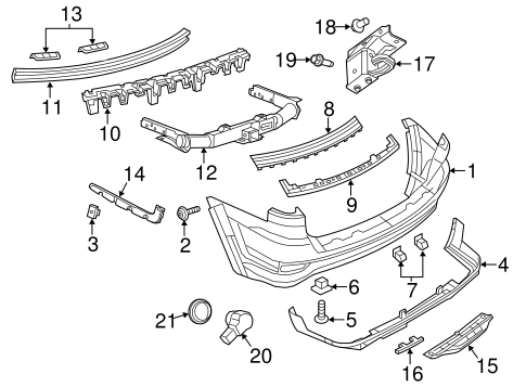 Grand Cherokee BUMPER & COMPONENTS - REAR