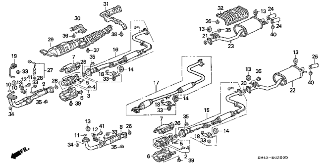 ELECTRICAL / EXHAUST / HEATER / FUEL/EXHAUST SYSTEM for 1993 Honda ACCORD SEDAN #1