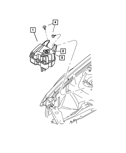 Tank, Coolant Engine for 2002 Dodge Stratus #0