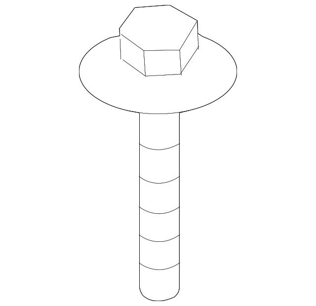 W711273S439 Деталь ROOF RAIL SCREW, LEFT