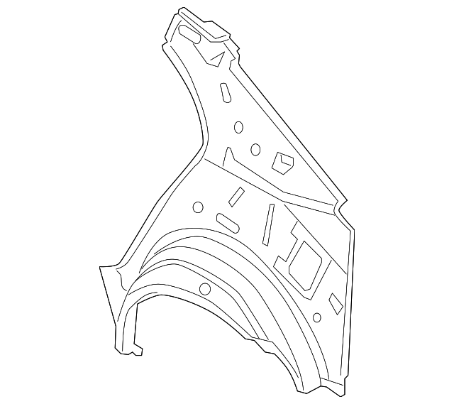 12797559 Деталь INNER PANEL, LEFT