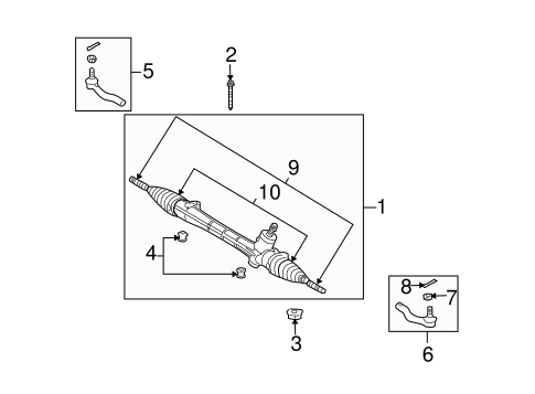 STEERING/STEERING GEAR & LINKAGE for 2011 Scion xB #1