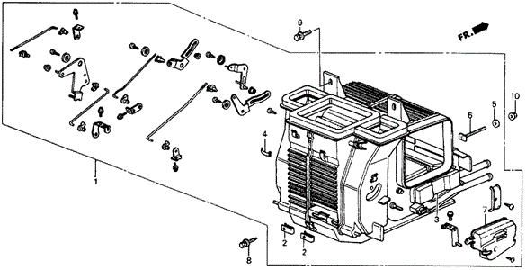 Heater Unit for 1987 Honda Civic #1