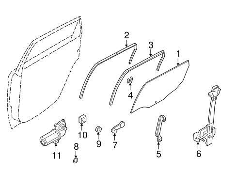 Body/Rear Door for 2011 Ford Focus #3