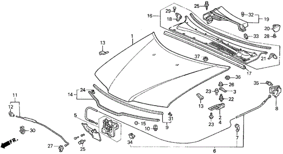 Grommet, Hood Stay Grommet, Hood Stay