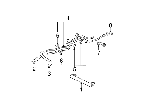 COOLING SYSTEM/TRANS OIL COOLER for 2000 Toyota Tundra #1