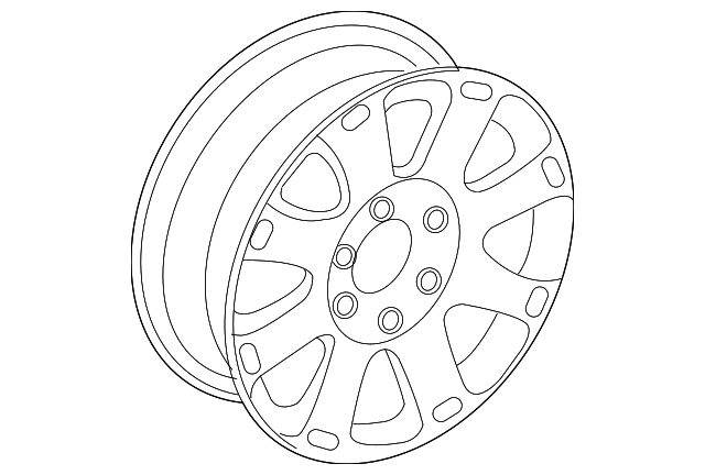 2L7Z-1007-AB WHEEL, ALLOY