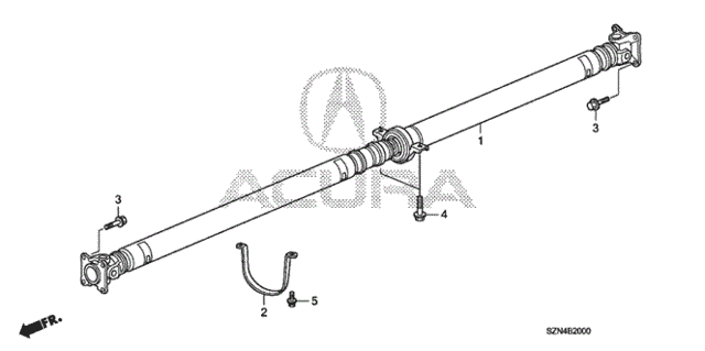 Propeller Shaft for 2012 Acura ZDX #0