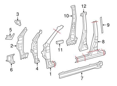 BODY/ROCKER PANEL for 2012 Toyota RAV4 #1