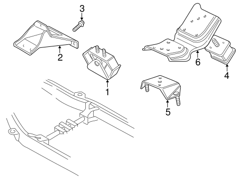 Range Rover ENGINE & TRANS MOUNTING