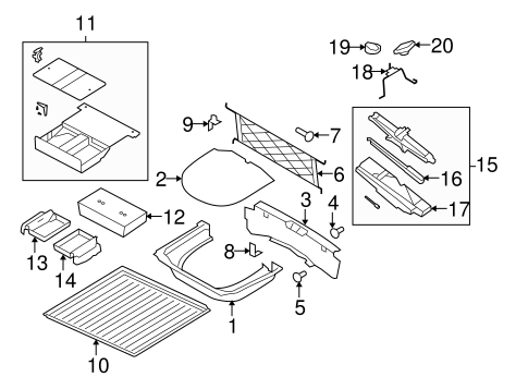 Body/Interior Trim - Rear Body for 2013 Ford Flex #1