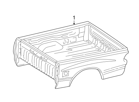 BODY/BOX ASSEMBLY for 2003 Toyota Tundra #2