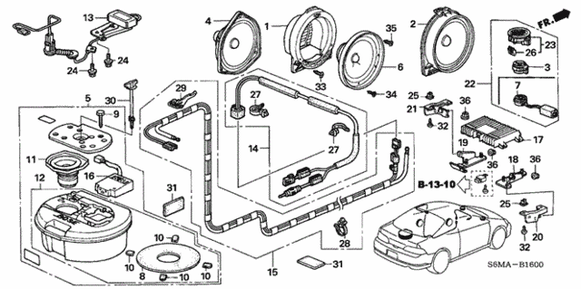 Antenna - Speaker for 2006 Acura RSX #0