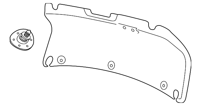 12796184 Деталь TRUNK LID TRIM
