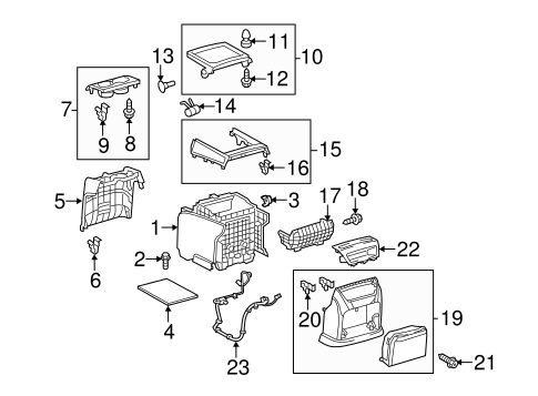 BODY/CENTER CONSOLE for 2014 Toyota Sienna #2