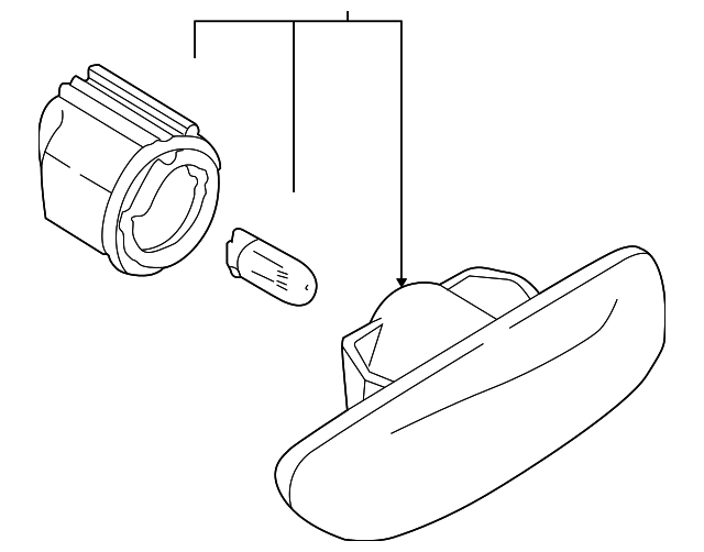 30722641 Деталь REPEATER LAMP, LEFT