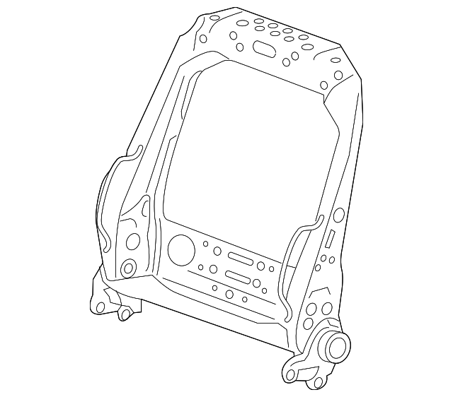 TLH1001 Деталь SEAT BACK FRAME, LEFT