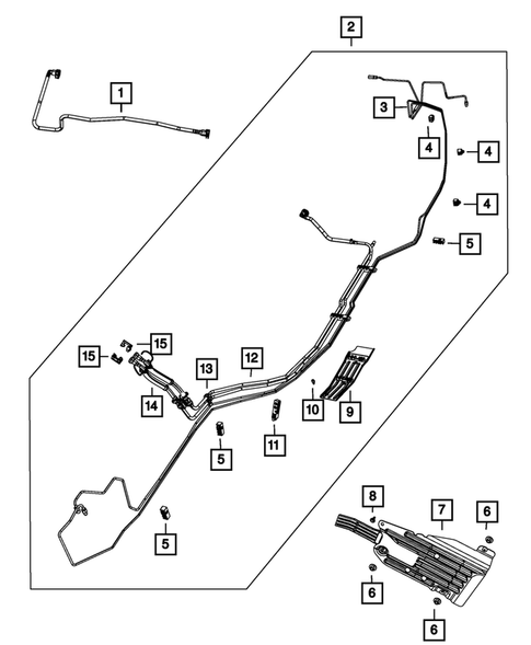 Fuel Lines for 2012 Jeep Grand Cherokee #1