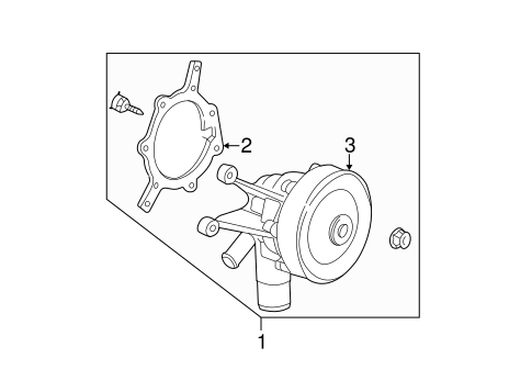 Cooling System/Water Pump for 2001 Ford Taurus #2