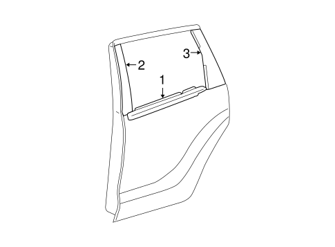 BODY/EXTERIOR TRIM - REAR DOOR for 2004 Scion xA #1