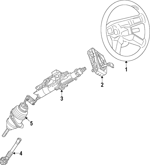 Steering/Steering Column for 2017 Dodge Challenger #1
