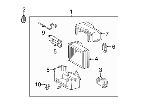 HVAC/EVAPORATOR COMPONENTS for 2003 Toyota Tundra #1