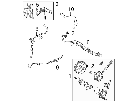 STEERING/PUMP & HOSES for 2003 Toyota Solara #1
