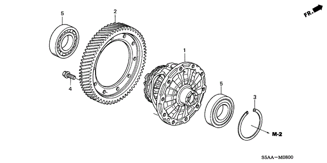 Transmission - Manual/MT Differential for 2004 Honda CIVIC COUPE #1