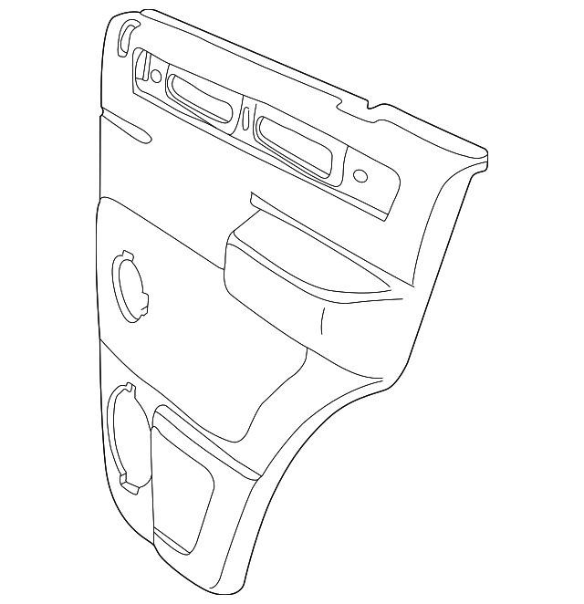 BTR6650LNF Деталь DOOR TRIM PANEL, LEFT