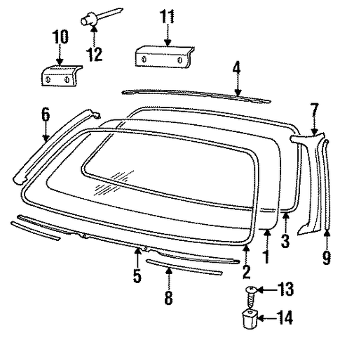 XJS GLASS - WINDSHIELD 2