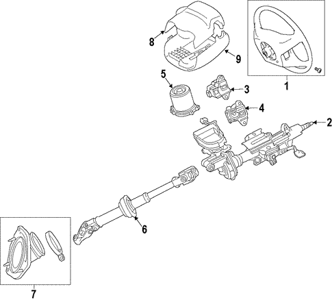 Steering/Steering Wheel for 2016 Toyota Highlander #1
