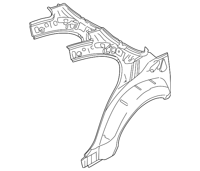 XR841276 Деталь WHEELHOUSE PANEL, LEFT