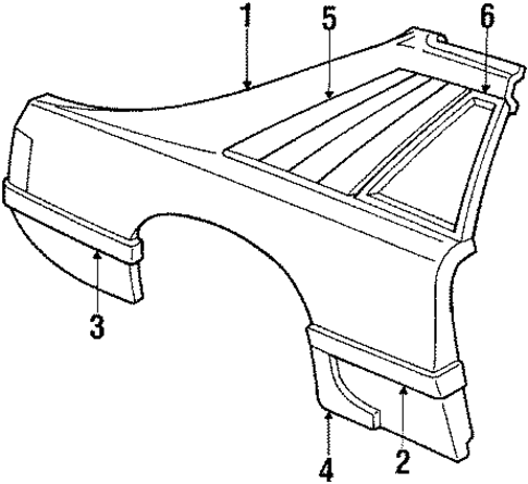 Mustang QUARTER PANEL