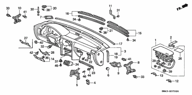 Instrument Panel for 1991 Honda ACCORD SEDAN #0