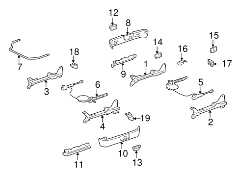 BODY/TRACKS & COMPONENTS for 2000 Toyota Camry #1