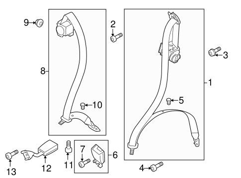 Cayenne REAR SEAT BELTS