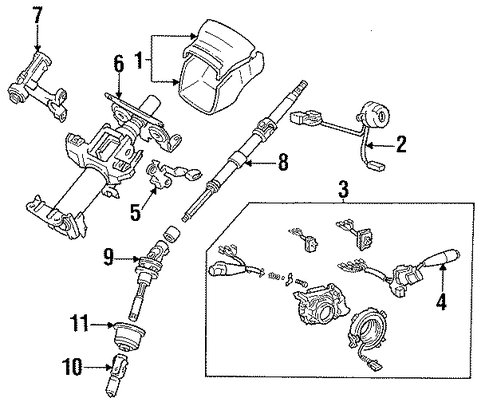 ELECTRICAL/IGNITION LOCK for 1996 Toyota Camry #1