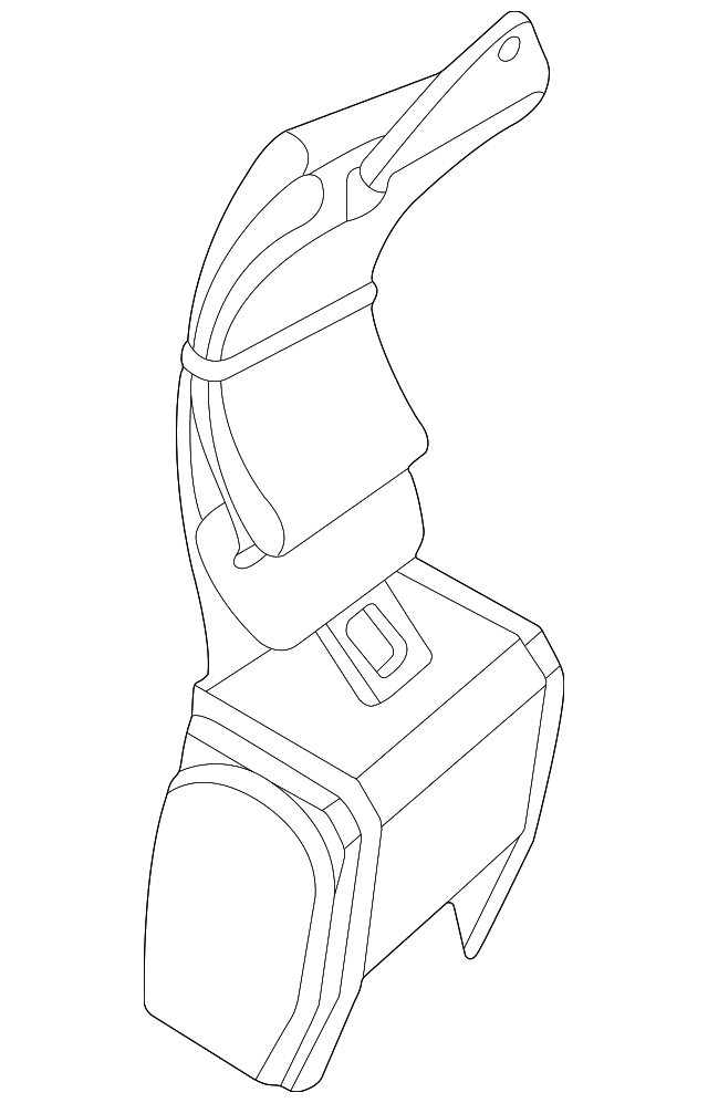 EVB000700PMA Деталь BELT & RETRACTOR, RIGHT