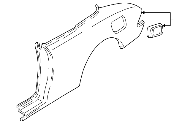 22600280 Деталь QUARTER PANEL, RIGHT